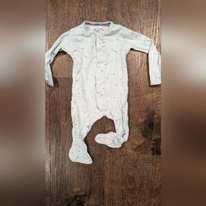 Magnetic Me Light Blue Onesie with Yellow Bee Details
